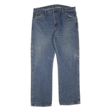 DICKIES Mens Blue Regular Fit Straight Denim Jeans W38 L32 Classic Zip Closure