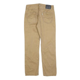 LEVI'S Mens Classic Cotton Blend Beige W32 L30 Trousers Zip Closure Straight Fit