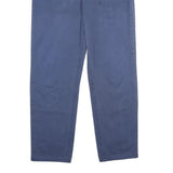 LEVI'S Mens Cotton Blue Classic Straight Trousers W30 L31 Button Closure Durable