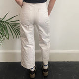 Unbranded Cargo Trousers - 26W UK 8 Cream Cotton