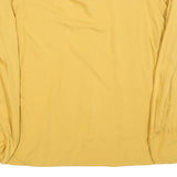 GERRY WEBBER Womens Yellow Button Shirt Long Sleeve Collar L Cotton Blend
