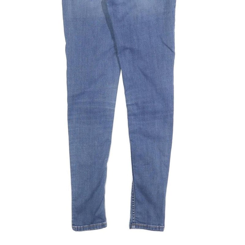 LEVI'S Womens Slim Blue Denim Light Wash Jeans W27 L30 Skinny Cotton Blend Zip