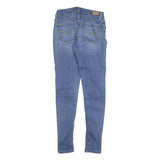 LEVI'S Womens Slim Blue Denim Light Wash Jeans W27 L30 Skinny Cotton Blend Zip