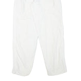 EAGLE FORCE Mens Cotton Blend White Relaxed Trousers W27 L30 Casual Zip Closure