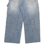 HANG TEN Womens Relaxed Jeans Cargo Cotton Blend Light W28 L25 Casual Denim