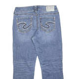 SILVER Womens Jeans Blue Slim Skinny Denim Light W29 L25 Stylish Zip Fastening