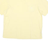 CHAPS Mens Yellow Plain T-Shirt M Short Sleeve Crew Neck Pocket Casual Cotton