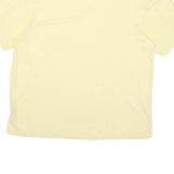 CHAPS Mens Yellow Plain T-Shirt M Short Sleeve Crew Neck Pocket Casual Cotton