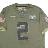 NIKE Mens Green New York Jets Football Shirt L Short Sleeve V-Neck NFL