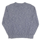 TOMMY HILFIGER Mens Blue Patterned Jumper V-Neck Basic Knit L Cotton Blend