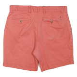 TOMMY HILFIGER Mens Shorts Red Casual Plain M W34 Summer Wear