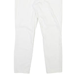 TOMMY HILFIGER Womens White Slim Jeans Cotton Button W33 L27 Classic Fit