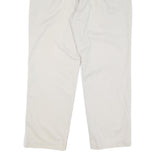 NAUTICA Mens Cotton Blend White Regular Straight Trousers W38 L30 Casual Comfort