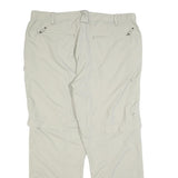 SWITCHER Mens Beige Regular Fit Straight Leg Trousers W40 L30 Casual Outdoor Zip