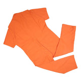 RED KAP Mens Orange Cotton Blend Dungarees Regular Fit Workwear 2XL W46 L29