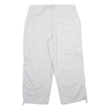 STYLE & CO Womens White Cargo Casual Shorts UK 10 W30 Cotton Blend
