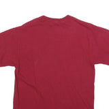 NCAA Mens Red We Bust Ours Football Helmet Graphic T-Shirt M Short Sleeve Crew