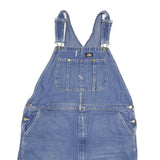 DICKIES Mens Blue Cotton Denim Dungarees Relaxed XL W42 L7 Workwear Pockets