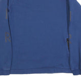 NIKE Mens Blue Crew Neck M Cotton Blend Sweatshirt Sports Casual Activewear