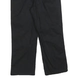DICKIES Womens Black Regular Fit Straight Leg Trousers Cotton Blend W30 L23
