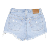 LEVI'S Womens Denim Blue Casual Cut-Off Shorts S W27 Distressed Stylish