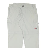 HS Mens Polyester Blend Beige Regular Fit Straight Leg Trousers W37 L31 Cargo