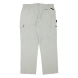 HS Mens Polyester Blend Beige Regular Fit Straight Leg Trousers W37 L31 Cargo