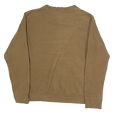 FILA Womens Brown Crew Neck M Sweatshirt Logo Front Pocket Casual