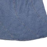 AXCESS Womens Blue Denim A-Line Knee Length Cotton Skirt M Casual Wear