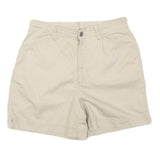 LIZ CLAIBORNE Womens Shorts Beige Casual Plain M W28 Lightweight Cotton Blend