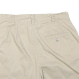 LIZ CLAIBORNE Womens Shorts Beige Casual Plain M W28 Lightweight Cotton Blend