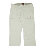 FJALLRAVEN Mens Regular Beige Polyester Blend Zip Trousers W33 L35 Outdoor