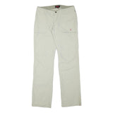 FJALLRAVEN Mens Regular Beige Polyester Blend Zip Trousers W33 L35 Outdoor