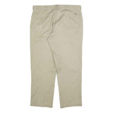 DICKIES Mens Cotton Blend Beige Regular Fit Straight Trousers W40 L29 Workwear