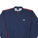 UMBRO Mens Navy & Red Zip Jacket 2XL Polyester Blend Athletic Sportswear Track