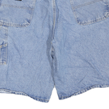 WRANGLER Mens Denim Blue Casual Shorts 2XL W38 Workwear Cotton Blend