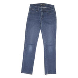LEVI'S Womens Regular Blue Denim Straight Fit Jeans W28 L29 Classic Zip