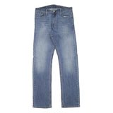 LEVI'S Mens Slim Blue Denim Medium Wash Jeans W31 L33 Classic Cotton Blend Zip