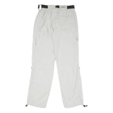 SCHOFFEL Mens Regular Fit Light Grey Polyester Blend Zip Trousers W30 L32