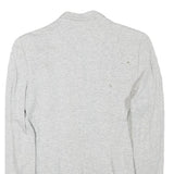 ZARA Womens Light Grey Button Jacket XS Cotton Blend Plain Casual Timeless