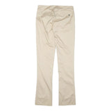 MISS SIXTY Womens Slim Cream Trousers W28 L33 Zip Closure Polyester Blend