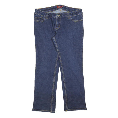 DICKIES Womens Regular Fit Denim Blue Jeans W32 L27 Zip Closure Classic Comfort