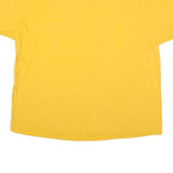 MAJESTIC Mens Yellow Oakland Athletics Graphic T-Shirt 2XL Short Sleeve Crew