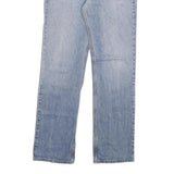 CARHARTT Mens Relaxed Straight Blue Denim Cotton Blend Light W32 L34 Zip Jeans