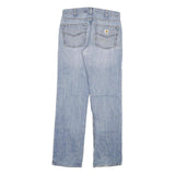 CARHARTT Mens Relaxed Straight Blue Denim Cotton Blend Light W32 L34 Zip Jeans