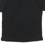 TOMMY HILFIGER Mens Black Cotton Blend Short Sleeve Polo Shirt M Classic Fit