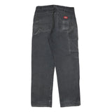 DICKIES Mens Regular Fit Black Denim Jeans W34 L32 Durable Workwear