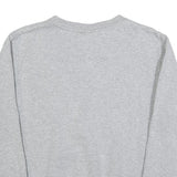 FILA Mens Grey Cotton Blend Crew Neck Sweatshirt M Classic Logo Pullover