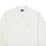 RALPH LAUREN POLO JEANS COMPANY Mens White Cotton Blend Shirt L Casual Long