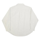 RALPH LAUREN POLO JEANS COMPANY Mens White Cotton Blend Shirt L Casual Long